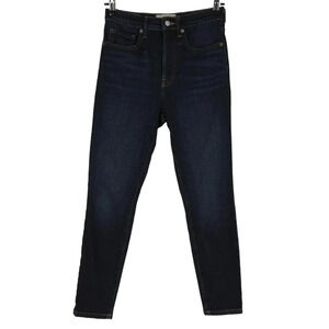 Everlane The High Rise Skinny Ankle Jeans Dark Wash Slim Denim